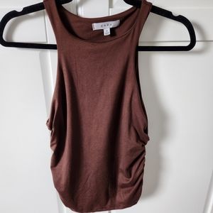 GAZE Brown top, size M